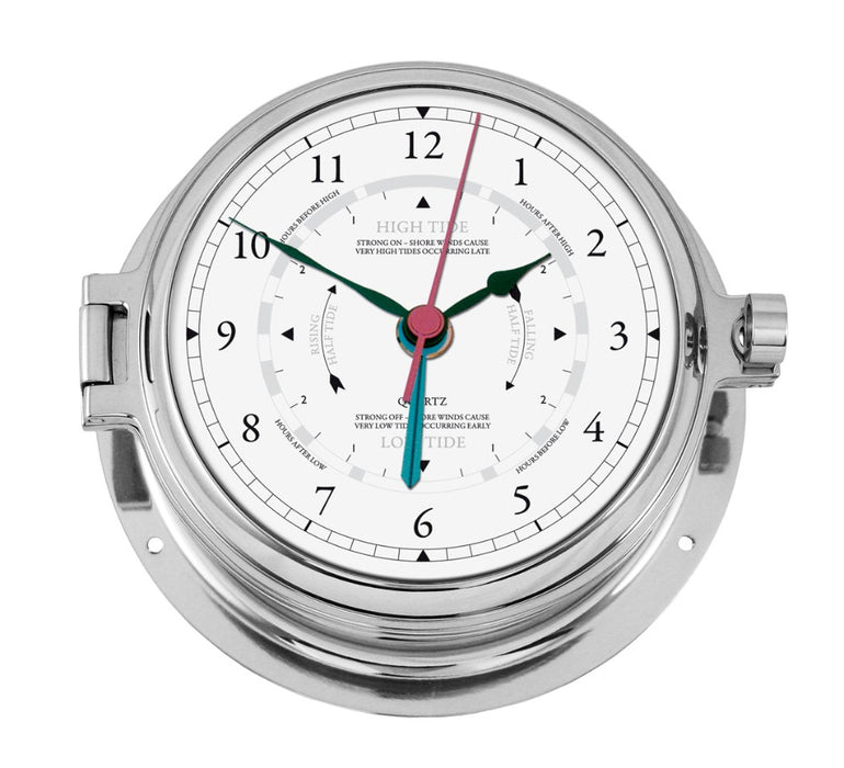 Weather Scientific Fischer 1605GU | Tide & Time clock 160 mm 1605GU-47 chrome