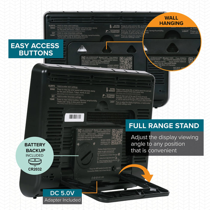 V23 Wi-Fi Color Wind Speed and Weather System