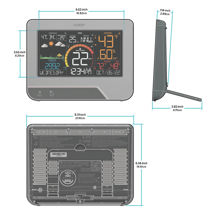V23 Wi-Fi Color Wind Speed and Weather System
