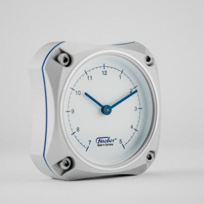 Weather Scientific Fischer 1590U Cockpit Clock Silver Edition Fischer