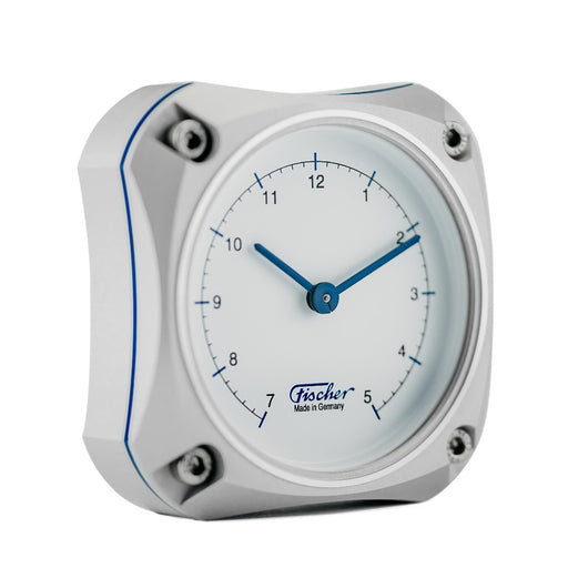 Weather Scientific Fischer 1590U Cockpit Clock Silver Edition Fischer