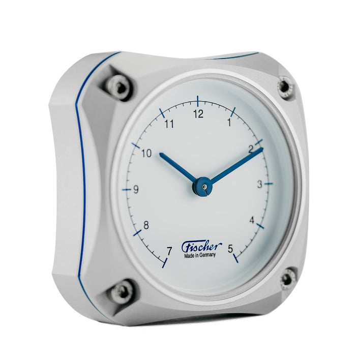Weather Scientific Fischer 1590U Cockpit Clock Silver Edition Fischer