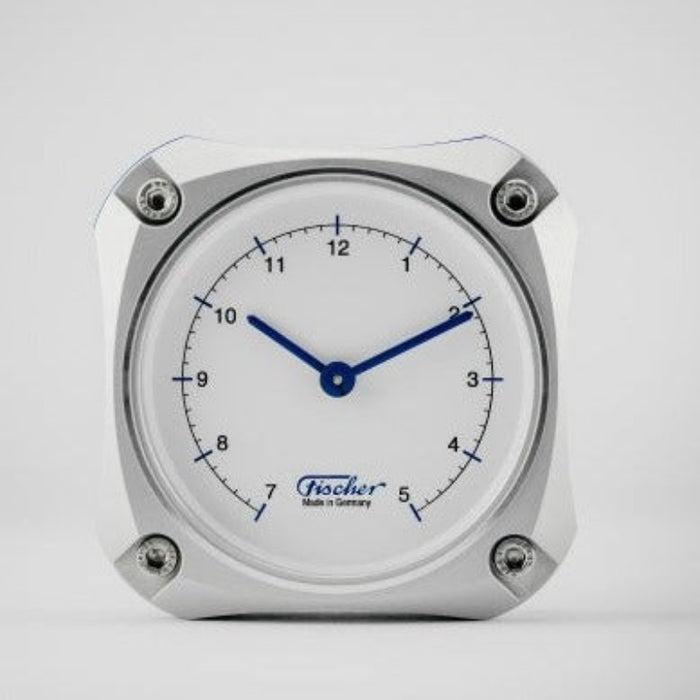 Weather Scientific Fischer 1590U Cockpit Clock Silver Edition Fischer