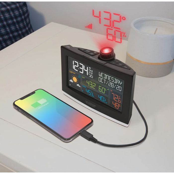 Weather Scientific LaCrosse Technology VA1 Wi-Fi Projection Alarm Clock LaCrosse Technology