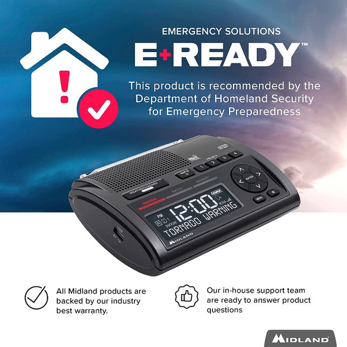 Weather Scientific Midland WR400 Deluxe NOAA Weather Radio Midland