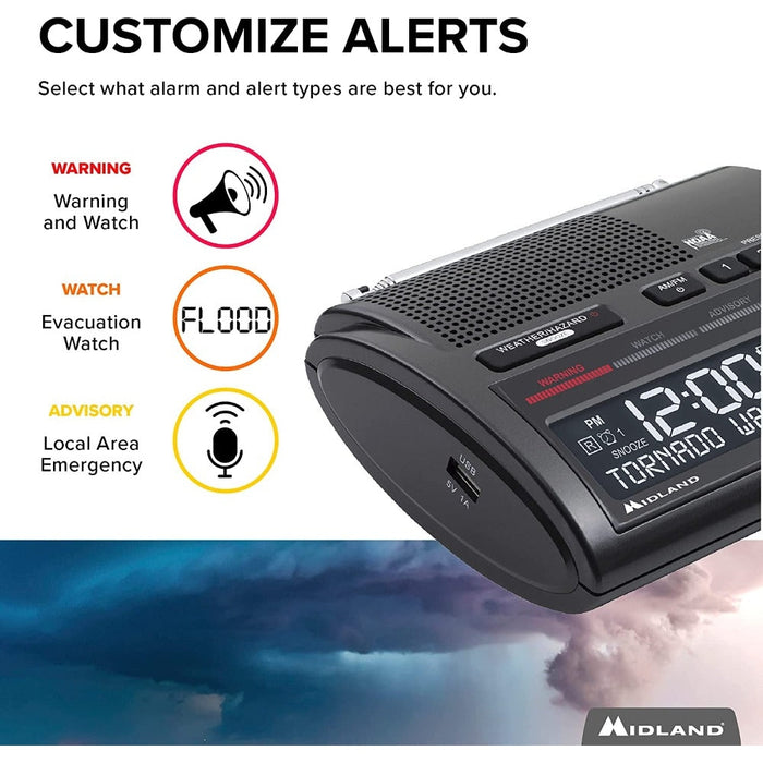 Weather Scientific Midland WR400 Deluxe NOAA Weather Radio Midland