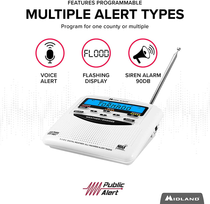 Weather Scientific Midland WR120 NOAA Weather Alert Radio Midland