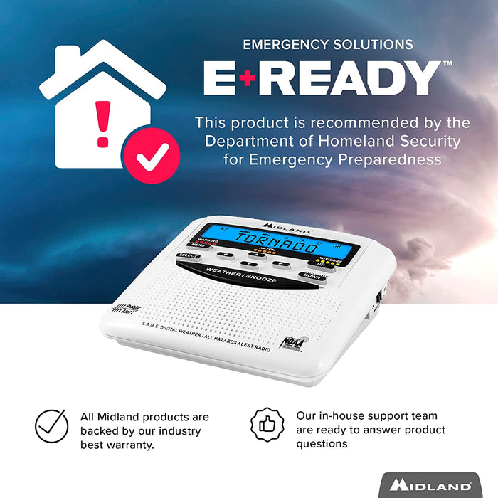 Weather Scientific Midland WR120 NOAA Weather Alert Radio Midland