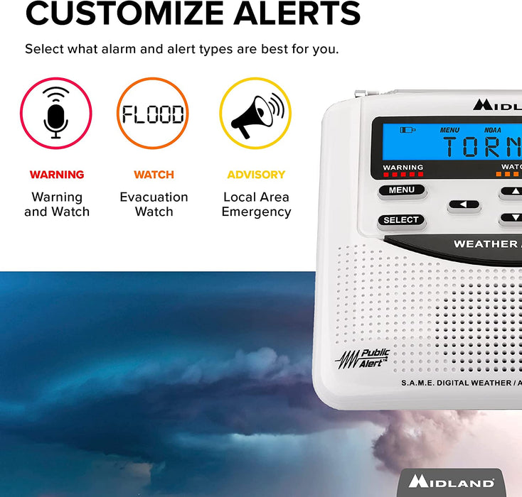 Weather Scientific Midland WR120 NOAA Weather Alert Radio Midland