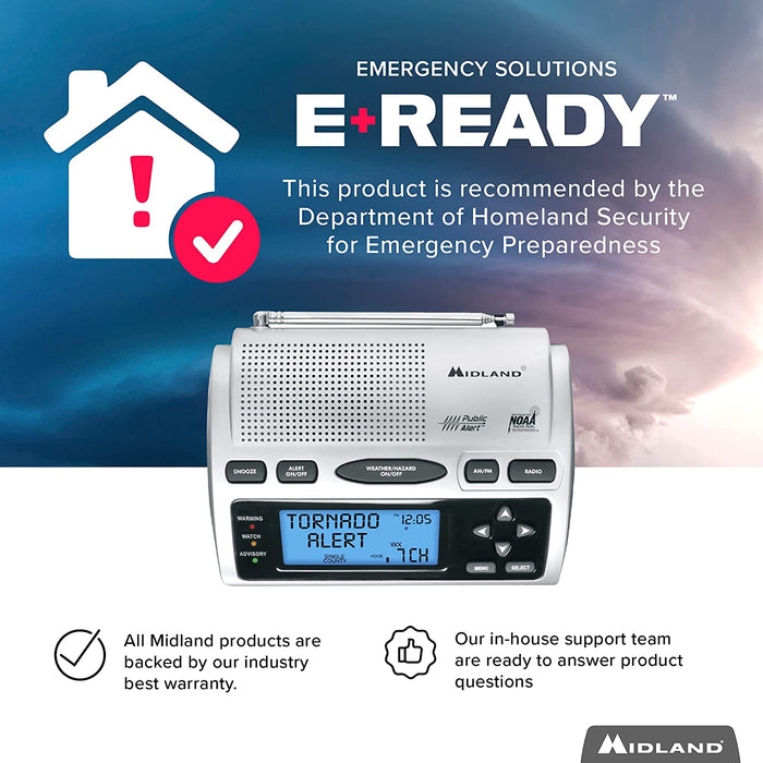 Weather Scientific Midland WR300 AM/FM Weather Alert Radio Midland