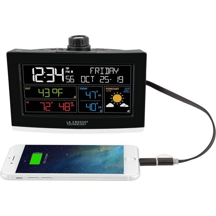Weather Scientific LaCrosse Technology VA1 Wi-Fi Projection Alarm Clock LaCrosse Technology