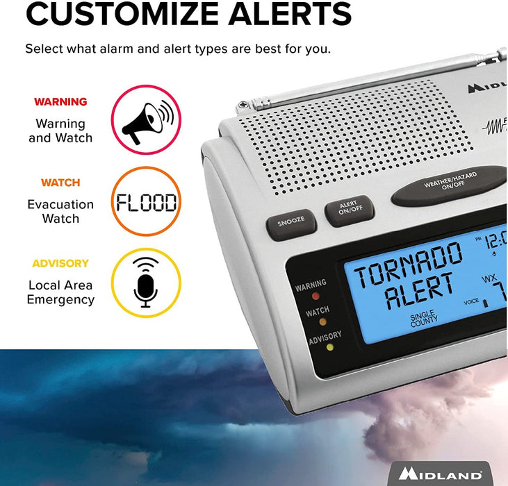 Weather Scientific Midland WR300 AM/FM Weather Alert Radio Midland
