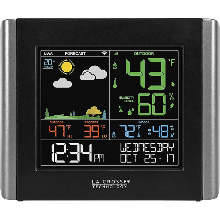 Weather Scientific LaCrosse Technology V10-TH Remote Monitoring Color Weather Station LaCrosse Technology