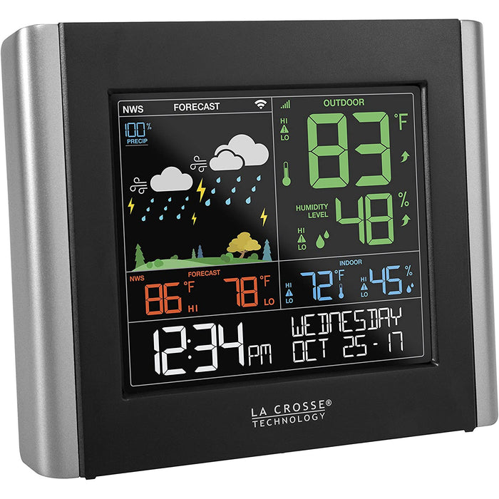 Weather Scientific LaCrosse Technology V10-TH Remote Monitoring Color Weather Station LaCrosse Technology