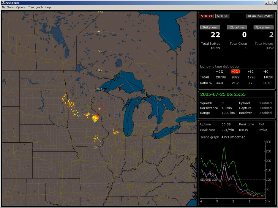 Weather Scientific Boltek NexStorm Custom Background Map Boltek