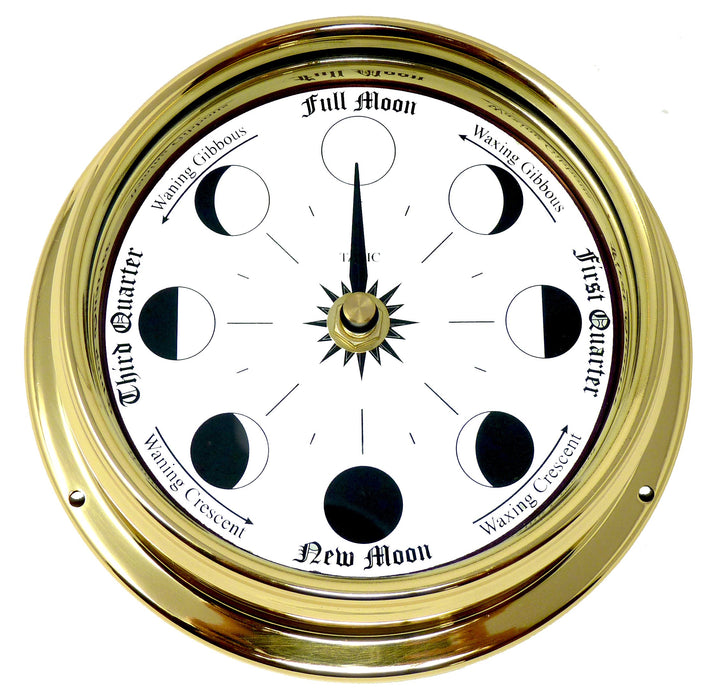 Weather Scientific Tabic Clocks Handmade Solid Brass Moon Phase Clock Tabic Clocks