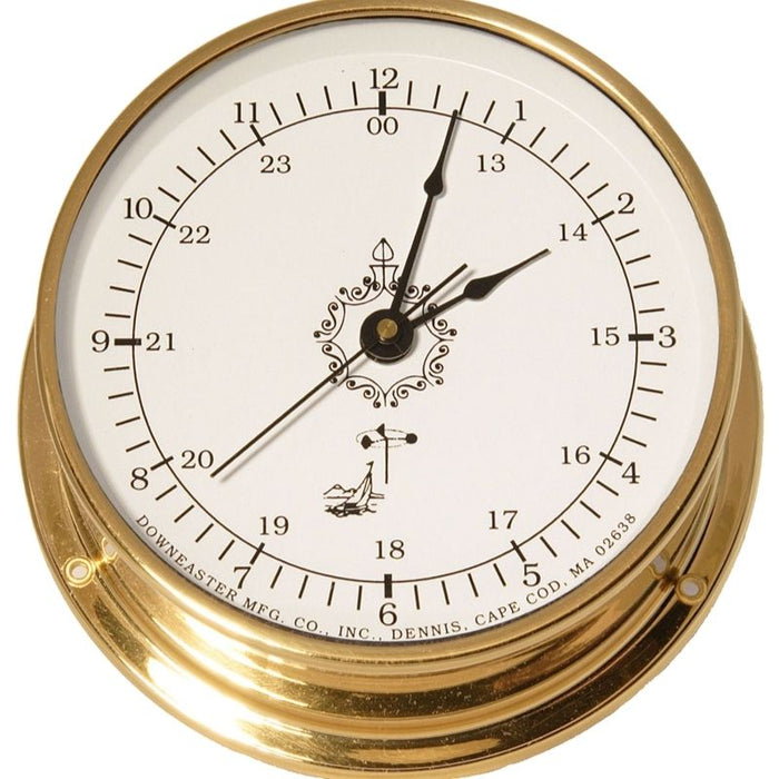 Weather Scientific Downeaster Clock, White 3090 Downeaster