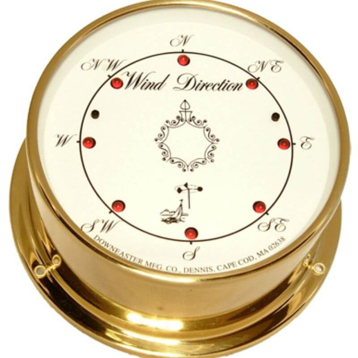 Weather Scientific Downeaster Wind Direction White Dial – Polished Brass Case, 3010 Downeaster