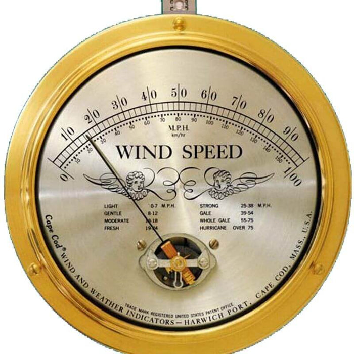 Weather Scientific Cape Cod Wind Speed Indicator with "Peak Gust" Upgrade, CCWSP Cape Cod Instruments