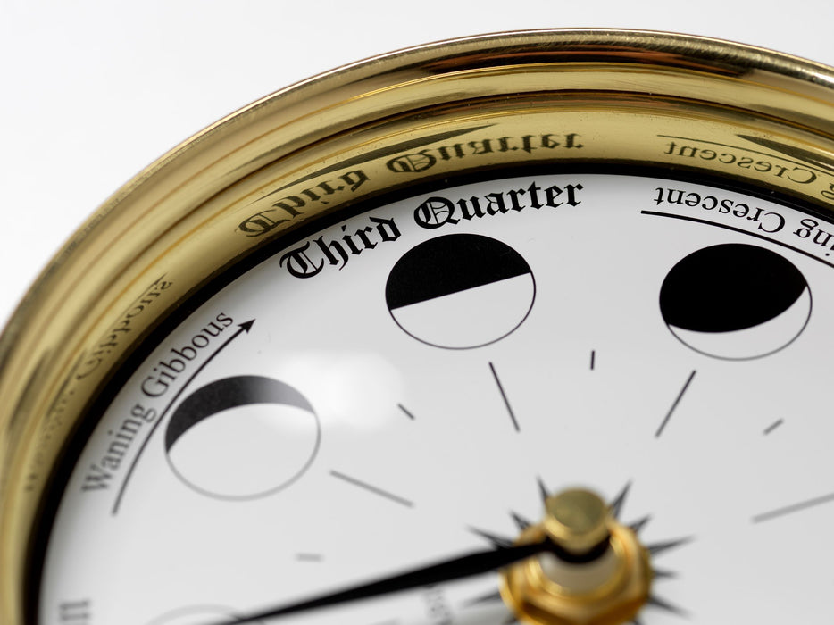 Weather Scientific Tabic Clocks Handmade Solid Brass Moon Phase Clock Tabic Clocks