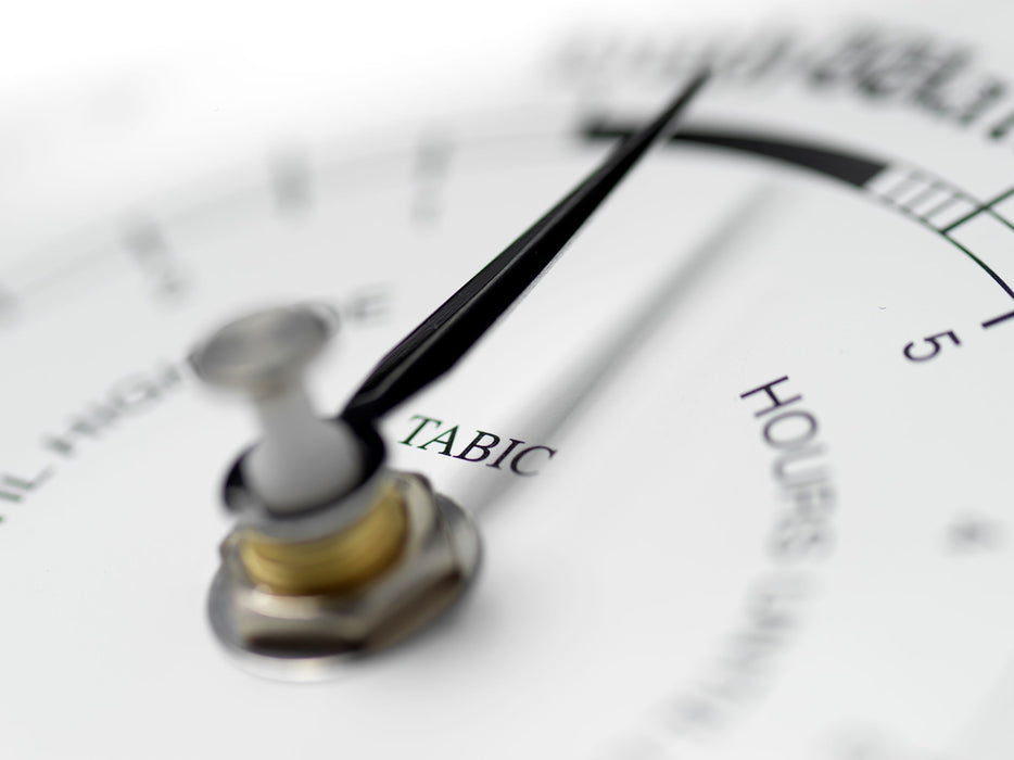 Weather Scientific Tabic Clocks Handmade Tide Clock In Chrome With White Dial C-TDE-WHT Tabic Clocks