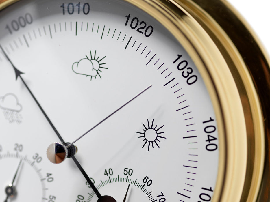 Weather Scientific Tabic Clocks Solid Brass Barometer with Hygrometer and Thermometer gauges Tabic Clocks