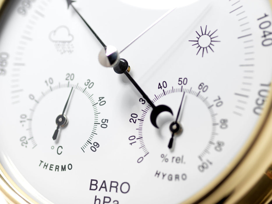 Weather Scientific Tabic Clocks Solid Brass Barometer with Hygrometer and Thermometer gauges Tabic Clocks