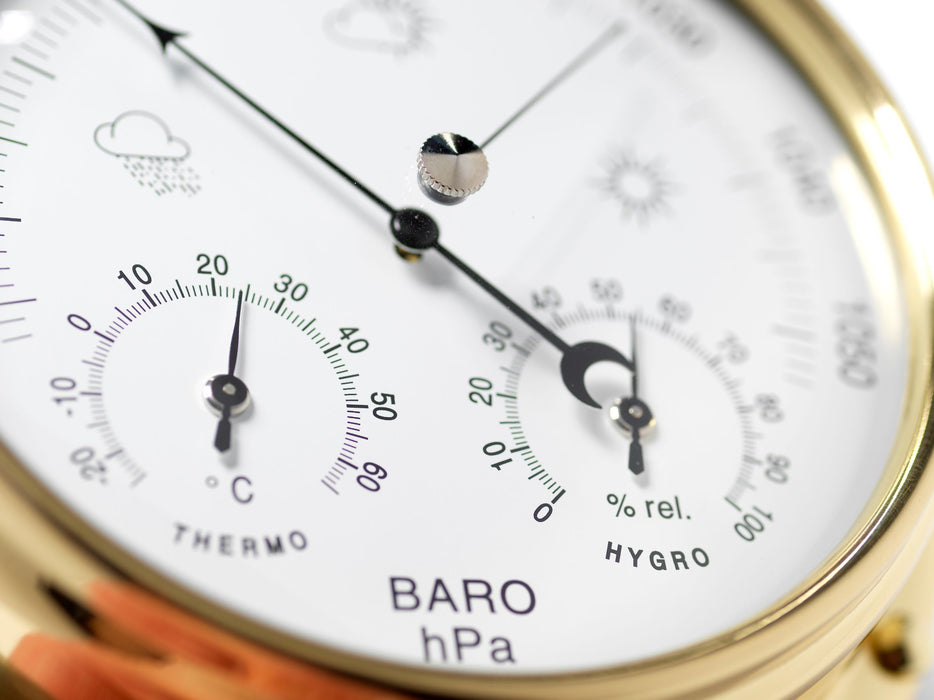 Weather Scientific Tabic Clocks Solid Brass Barometer with Hygrometer and Thermometer gauges Tabic Clocks