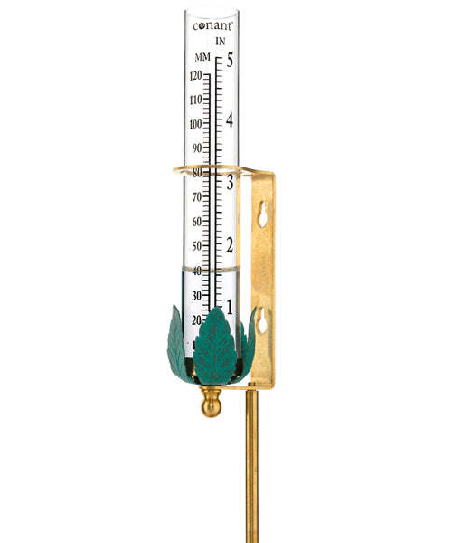 Weather Scientific Conant Collections Vermont Rain Gauge (Living Finish Brass) Conant Collections