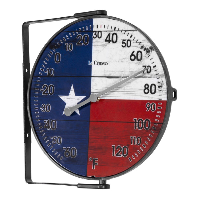 Weather Scientific LaCrosse Technology 104-105TX 5 inch Americana Flag Thermometer with Bracket LaCrosse Technology