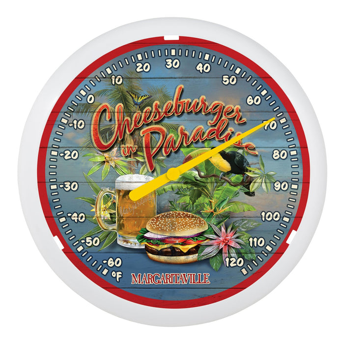 Weather Scientific LaCrosse Technology 104-67667 13.25" Round Cheeseburger In Paradise Margaritaville Thermometer LaCrosse Technology