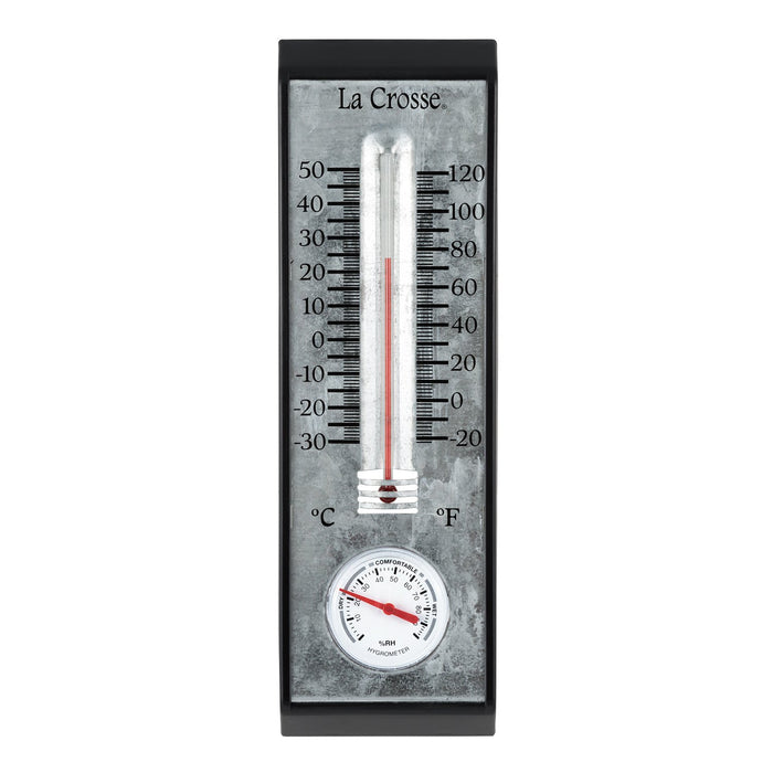 Weather Scientific LaCrosse Technology 204-1526 10 in Bi-Metal Thermometer with Hygrometer LaCrosse Technology
