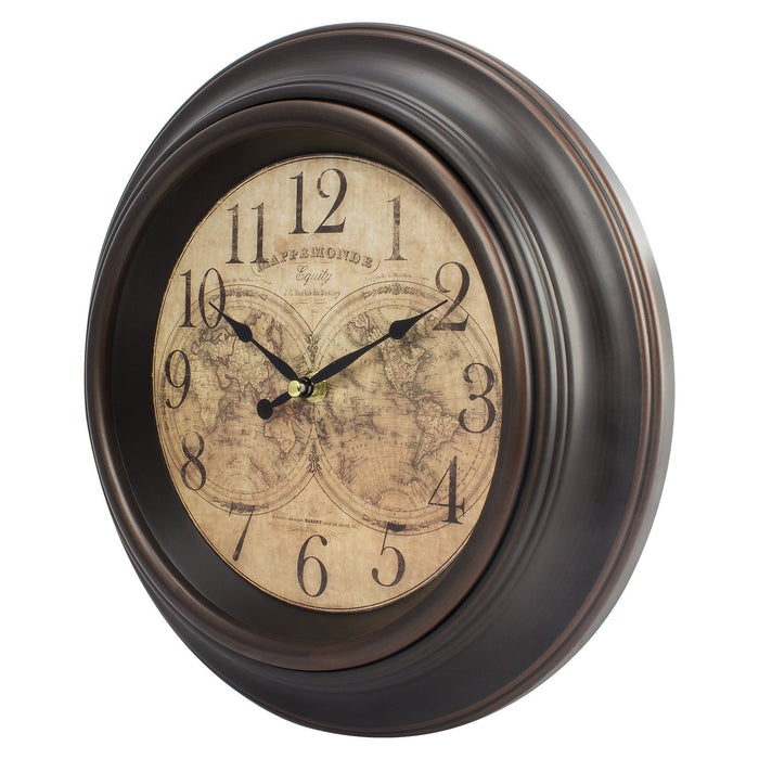 Weather Scientific LaCrosse Technology 20837 12 inch World Traveler Wall Clock LaCrosse Technology