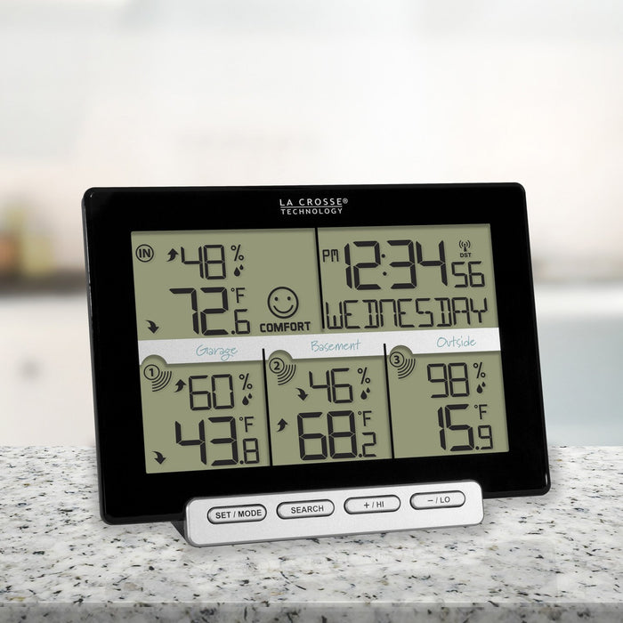 Weather Scientific LaCrosse Technology 308-1412-3TXV2 Weather Station with Time, Date, Indoor Temperature and Humidity and LaCrosse Technology