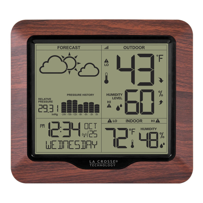 Weather Scientific LaCrosse Technology 308-1417BLV2 Weather Station with Forecast and Atomic Time LaCrosse Technology