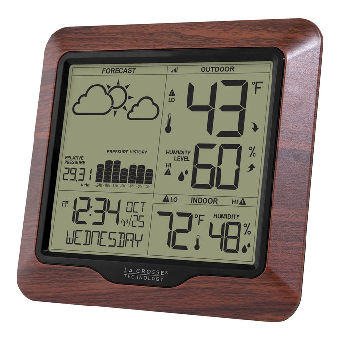 Weather Scientific LaCrosse Technology 308-1417BLV2 Weather Station with Forecast and Atomic Time LaCrosse Technology