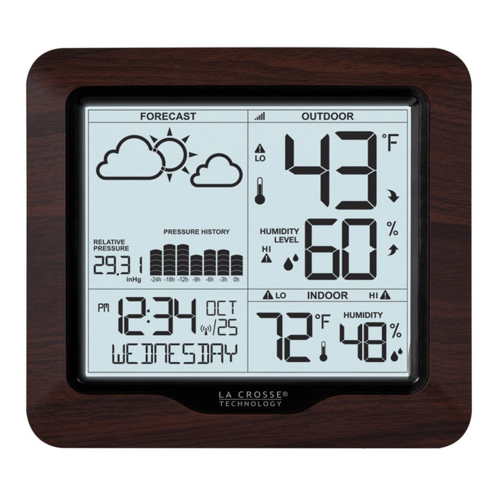 Weather Scientific LaCrosse Technology 308-1417BLV2 Weather Station with Forecast and Atomic Time LaCrosse Technology