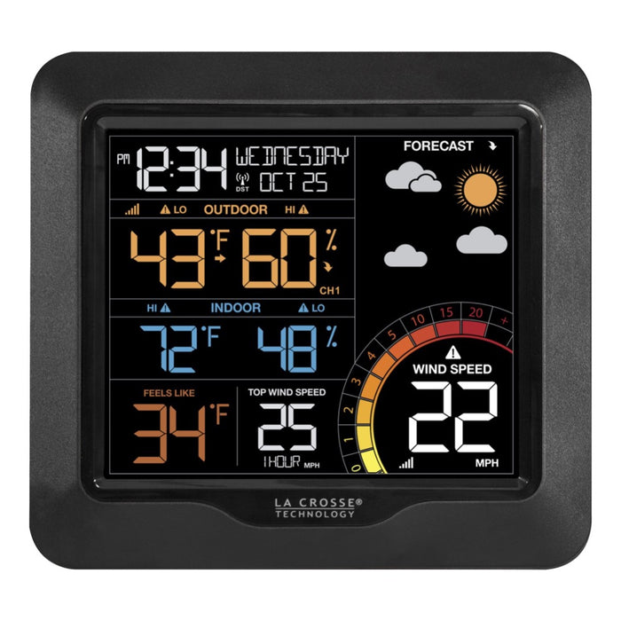 Weather Scientific LaCrosse Technology 327-1417V2 Color Wind Speed Weather Station LaCrosse Technology