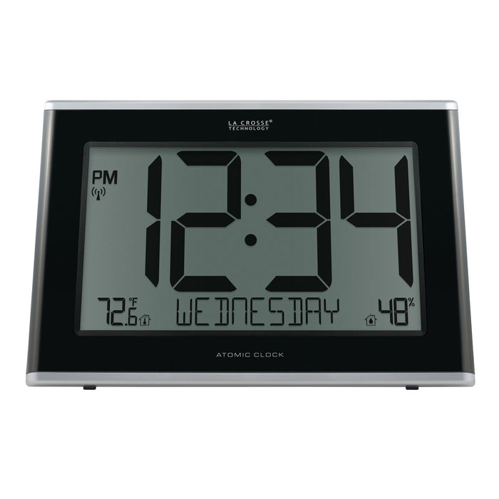 Weather Scientific LaCrosse Technology 513-05867 Jumbo Atomic Wall Clock with Indoor Temp and Humidity LaCrosse Technology