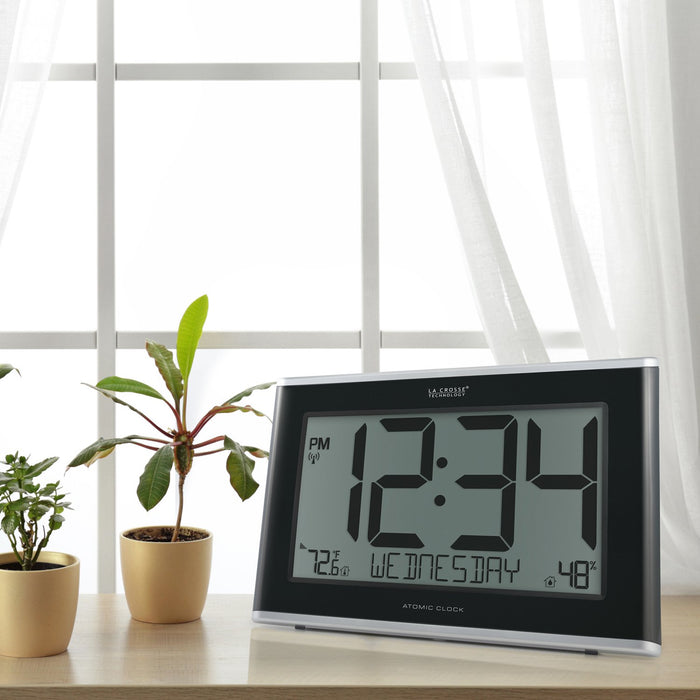 Weather Scientific LaCrosse Technology 513-05867 Jumbo Atomic Wall Clock with Indoor Temp and Humidity LaCrosse Technology