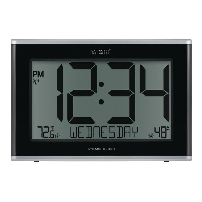 Weather Scientific LaCrosse Technology 513-05867 Jumbo Atomic Wall Clock with Indoor Temp and Humidity LaCrosse Technology