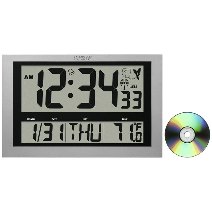 Weather Scientific La Crosse Technology 513-1211 Atomic Digital Clock with Large 4 inch Time Display LaCrosse Technology