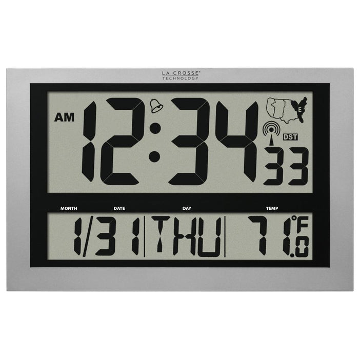 Weather Scientific La Crosse Technology 513-1211 Atomic Digital Clock with Large 4 inch Time Display LaCrosse Technology