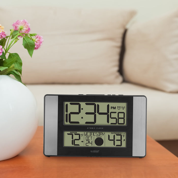 Weather Scientific LaCrosse Technology 513-1417ALV4 Atomic Digital Wall Clock LaCrosse Technology