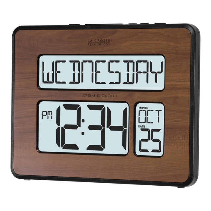 Weather Scientific LaCrosse Technology 513-1419BL-WA Atomic Digital Wall Clock with Backlight LaCrosse Technology