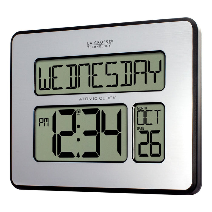 Weather Scientific LaCrosse Technology 513-1419BLV4 Atomic Digital Wall Clock with Backlight LaCrosse Technology