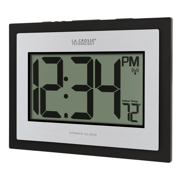 Weather Scientific La Crosse Technology 513-1422S Atomic Digital Wall Clock with Indoor Temp LaCrosse Technology