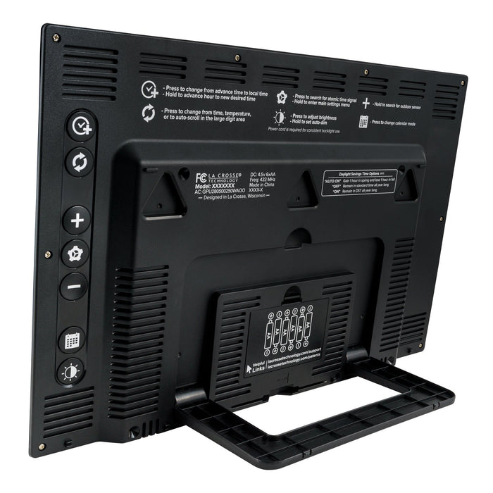 Weather Scientific LaCrosse Technology 513-21867 Jumbo Atomic Wall Clock with Indoor Temp, Humidity and Backlight LaCrosse Technology