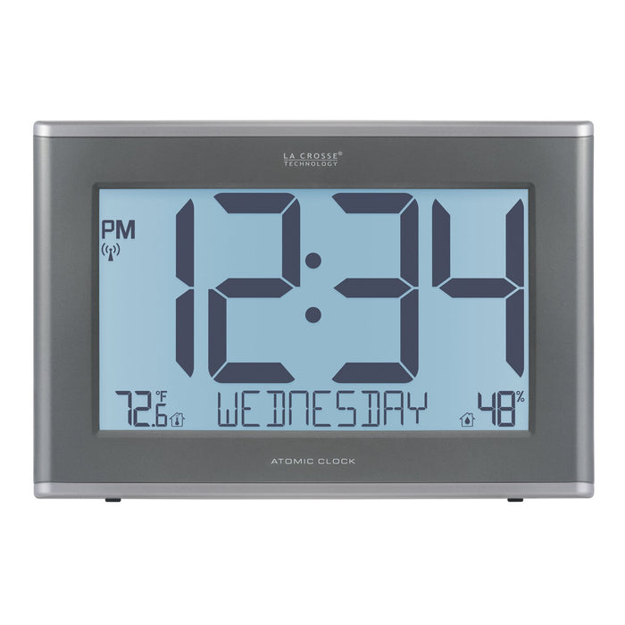 Weather Scientific LaCrosse Technology 513-21867 Jumbo Atomic Wall Clock with Indoor Temp, Humidity and Backlight LaCrosse Technology
