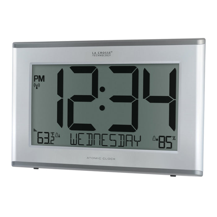 Weather Scientific LaCrosse Technology 513-63867 Jumbo Atomic Wall Clock with Outdoor Temp and Humidity LaCrosse Technology